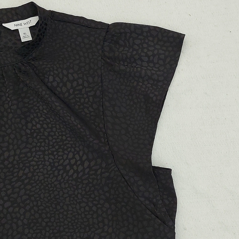 NINE WEST Elegant Black Women's blouse NWOT - Picture 6 of 9